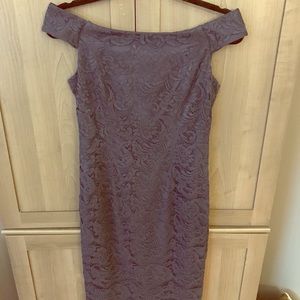Adrianna Papell off the shoulder lace dress